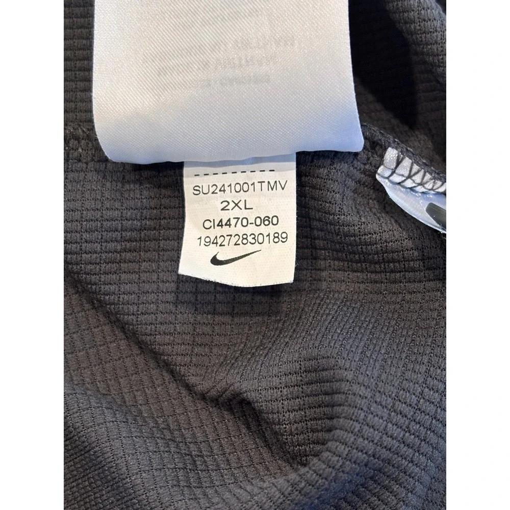 Nike Dri-FIT Mens 2XL Grey Short Sleeve Polo Shirt Tennessee Mojo Fastpitch Logo